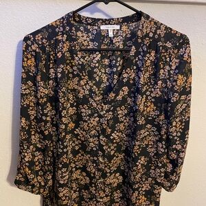 Maurices Black Floral Blouse